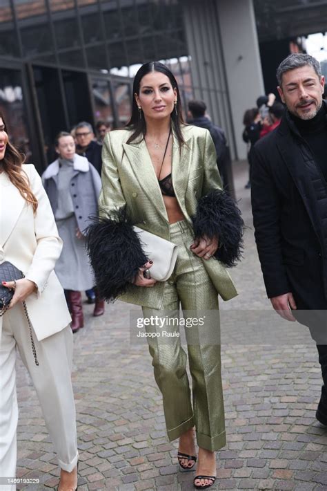 elisabetta gregoraci gucci|Elisabetta Gregoraci is seen arriving at the Gucci fashion show..